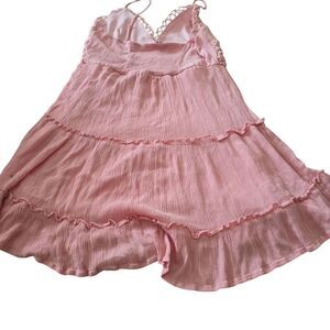 Iris Pink Lace Detail Dress Size Medium